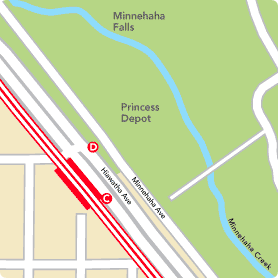 50th Street - Minnehaha Park Station Detail