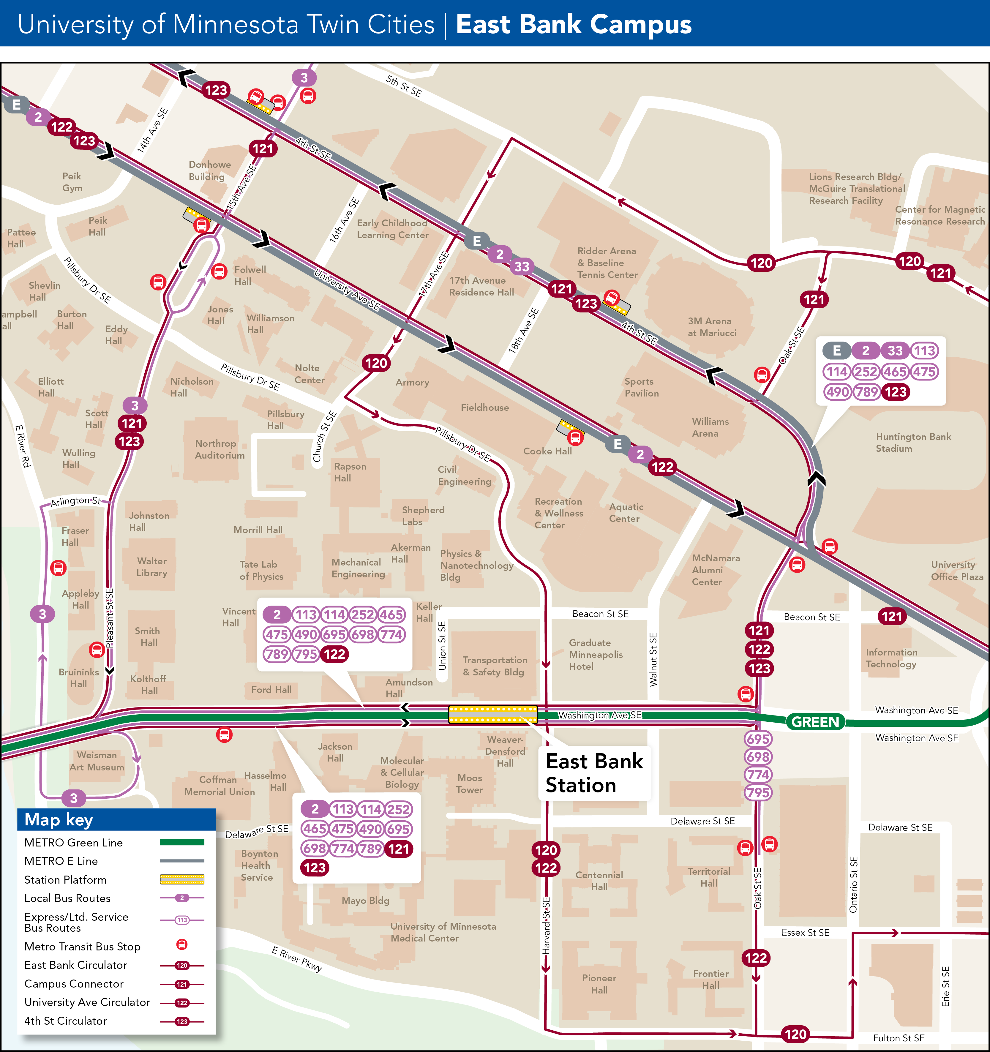 East Bank Map