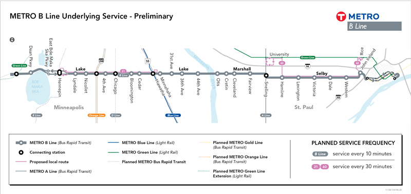 B Line Corridor Recommendations