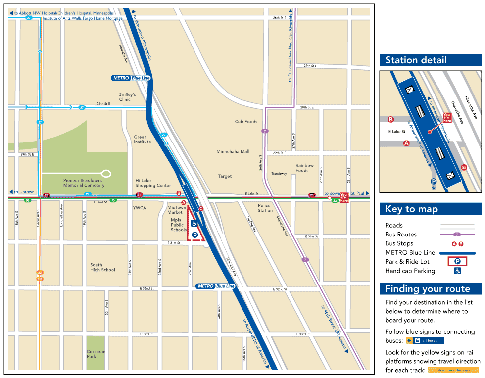 Lake Street / Midtown Station Map - Metro Transit